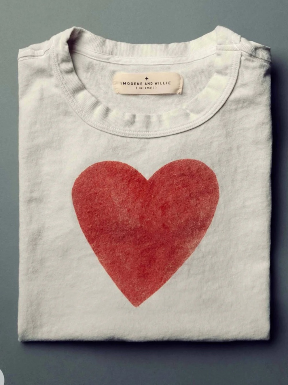 Imogene + Willie the "heart" tee unisex sizing xxs